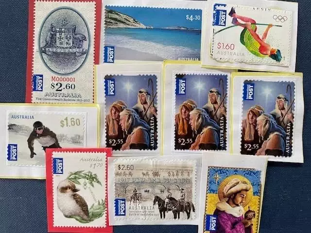 Unfranked Australian Postage Stamps On Paper Face Value $22 AUS +