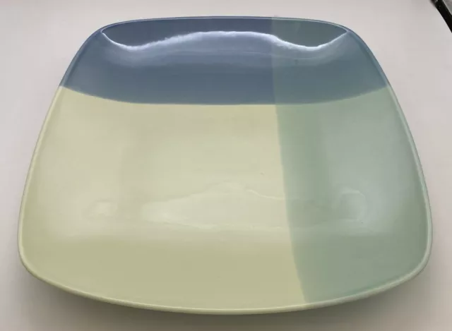 222 Fifth Color Blocks Blue Green Chop Plate/Round Platter