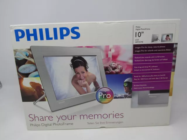 NEW Philips 10" Digital PhotoFramce LCD 10FF3CME Silver