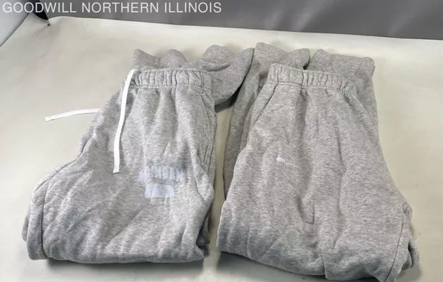 (2) Nike & University Of Michigan Gray Jogger Pants Set Size L (30 x 30)