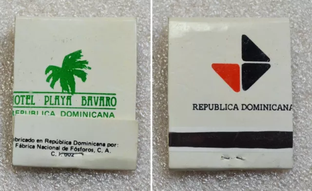 PLAYA BAVARO HOTEL Dominicana Republica VINTAGE SOUVENIR MATCHBOOK