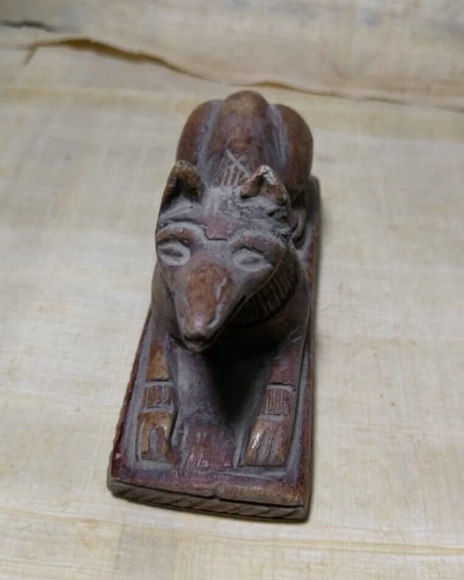 ANCIENT EGYPTIAN ANTIQUES Statue Of God Anubis Mummification Afterlife