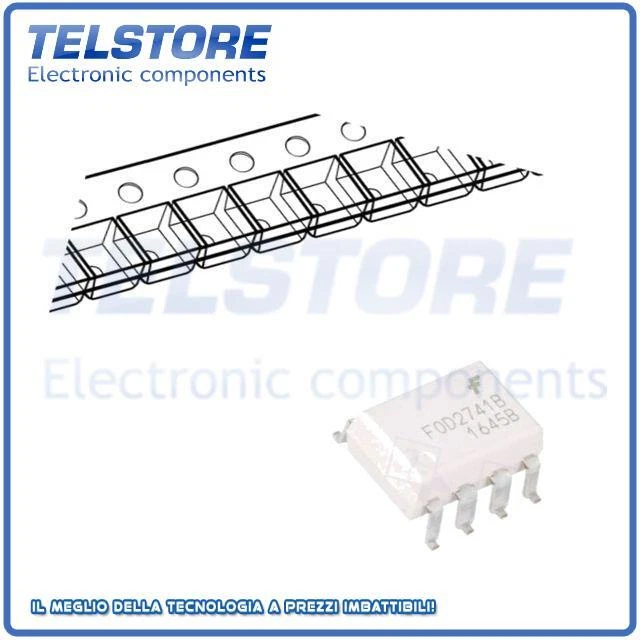 1pcs FOD2741BSD Optocoupler SMD Canali 1 Usc transistor Uisol 5kV Uce 70V  .