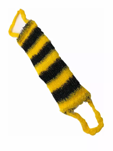 Badeschwamm Gelb-Schwarz Biene Beeline Massageschwamm Мочалка 40 x 12 cm