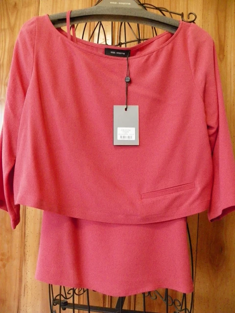 Chemise Cop Copine Manches Longues - Modèle Tibesti - Taille 40 - Gris Coton - Occasion Très Bon État