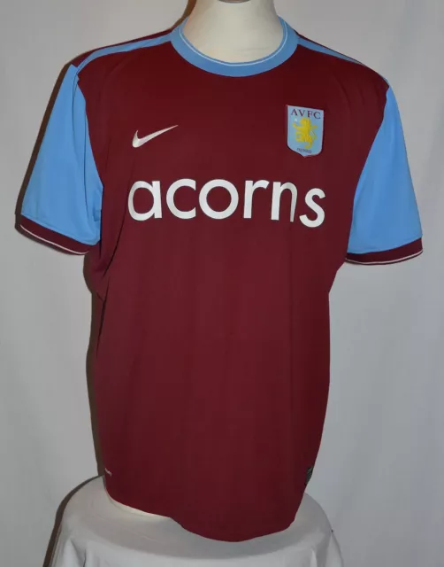 Trikot von Aston Villa, Größe XXL, Saison 09/10, von Nike, Rot   -Sammlerstück-