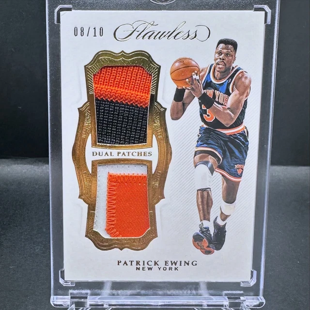 PATRICK EWING 2018-19 Flawless NBA Dual Patches Patch Jersey