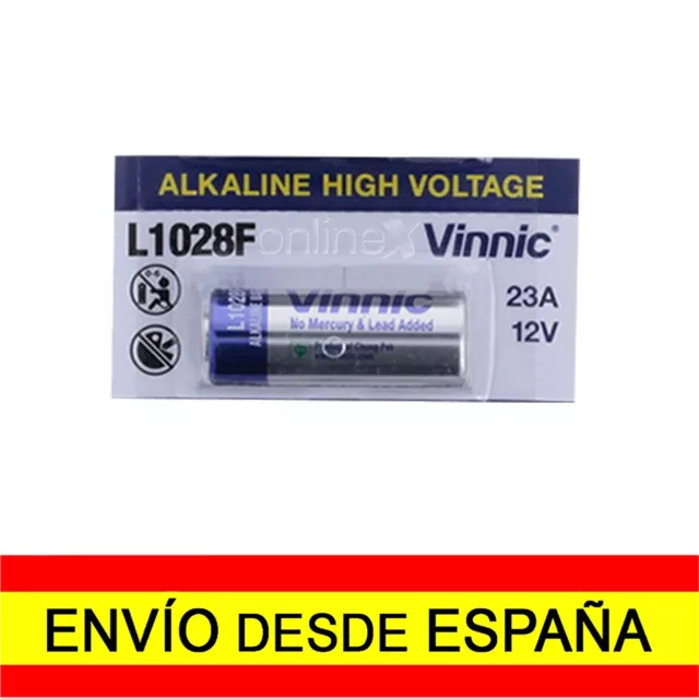 Pila Alcalina Vinnic L828F 27A 12V (5 unidades)