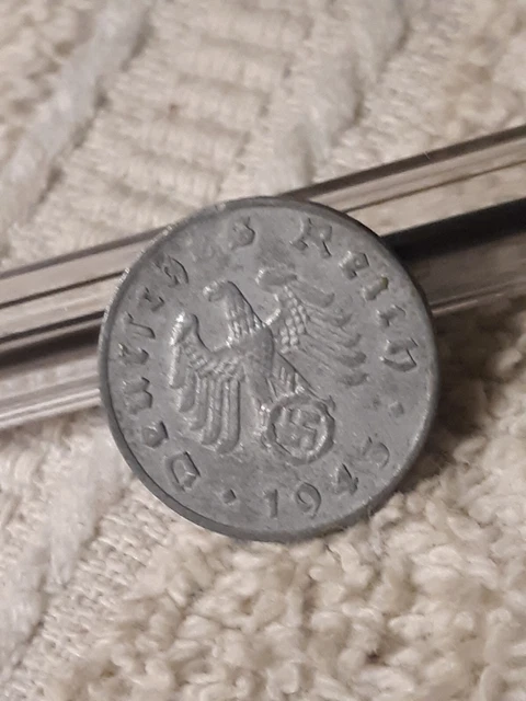 German 1 Reichspfennig ~ Germany ~ WW2 1pf, Heavily Circulated With Flaws