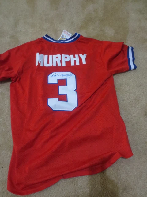 Dale Murphy Atlanta Braves Autograph Red Jersey Mitchell and Ness...Size L
