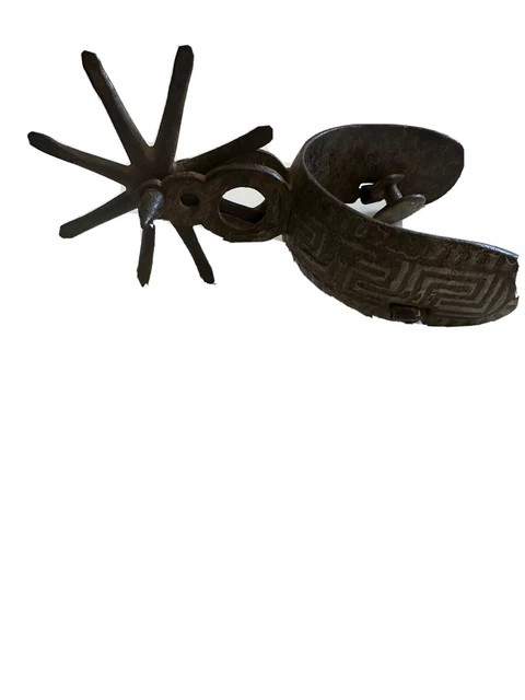 Metal Spur Rustic Cast Iron Western Rodeo Decor Cabin Lodge Antique Style 7”