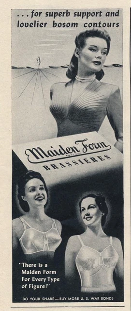 Magazine Ad - 1943 - Maiden Form Bra's - World War II - (#4)