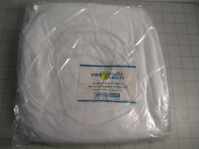 100-pk VWR Scientific 21923-224 Bouffant Cap 21" White NEW