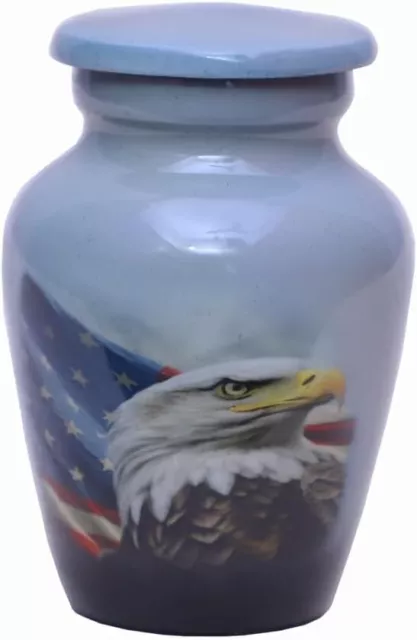 Eagle Keepsake Urn for Human Ashes American Urns with Velvet Bag 1 Keepsake Urn