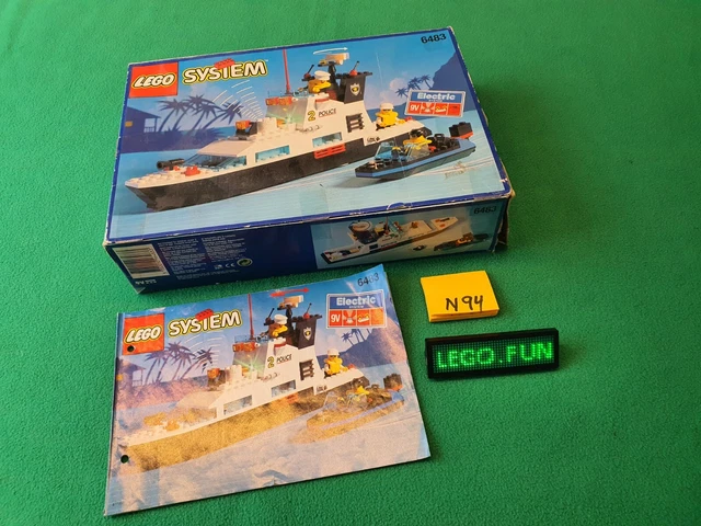 LEGO® 6483 POLICE Boat/Ship+OBA/ORIGINAL PACKAGING/Costal Patrol 9V ...