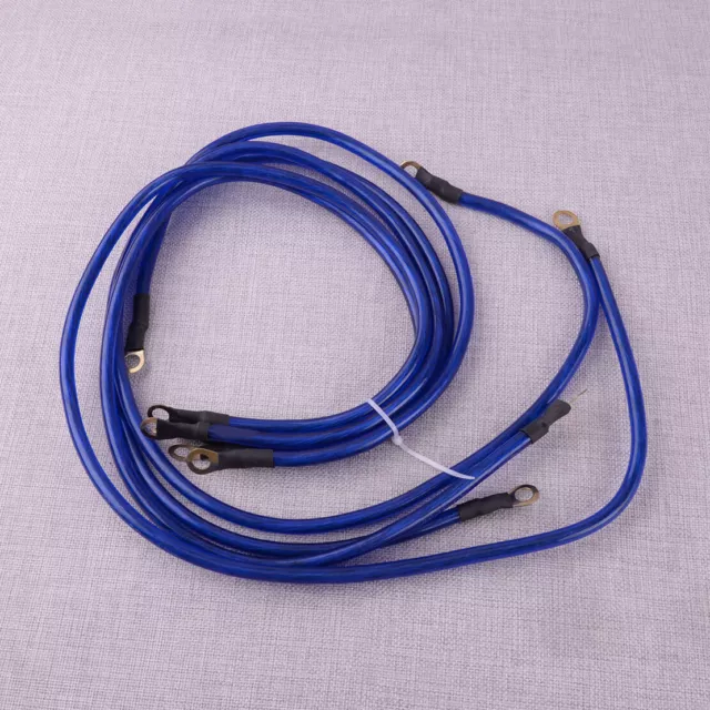 Vehicle Grounding Cable Kit 5-Point Car Earth Cable System Ground Wire Kit ss