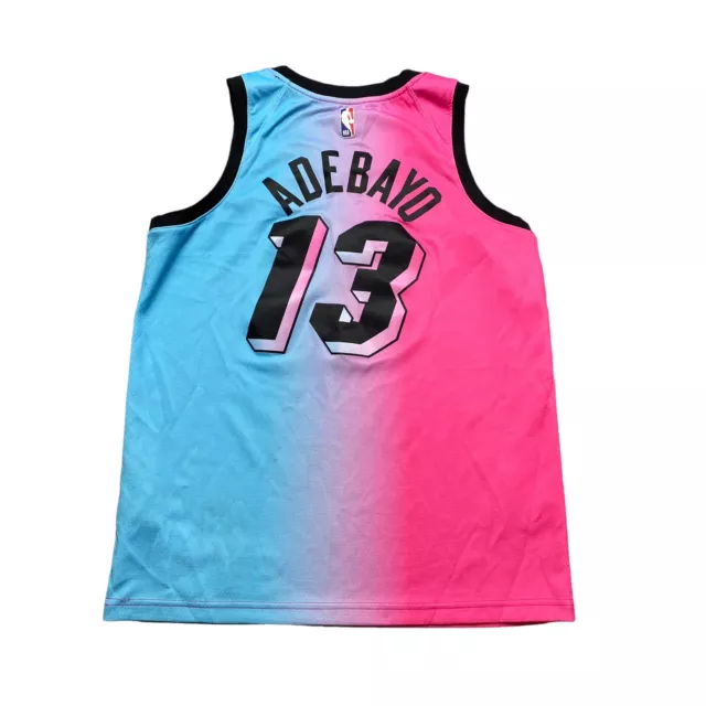 USED Tyler Herro Miami Heat Black Pink City Edition Swingman Jersey Large