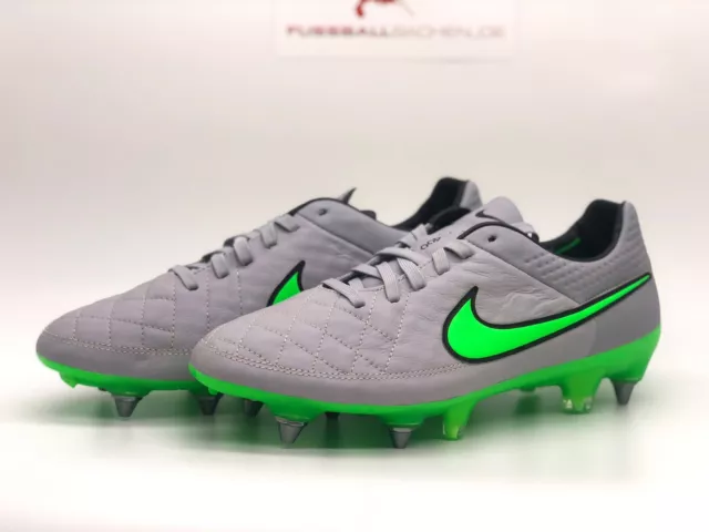 Nike Tiempo Legend V Sg Pro grau grün Stollen Fußballschuhe