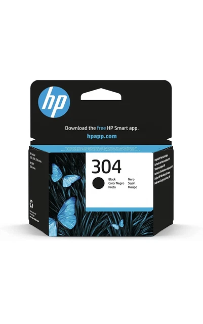 ❇️HP 304 Nero, N9K06AE, Cartuccia Originale ,Compatibile Con Stampanti  Deskjet
