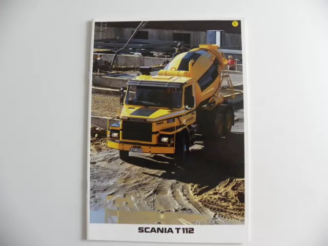 Catalogue brochure camion SCANIA T 112 de 06 / 1982