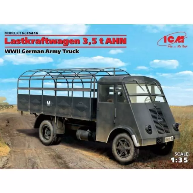 Maquette Camion Lastkraftwagen 3,5 T Ahn Wwii German Army Truck Icm 35416 1/35èm