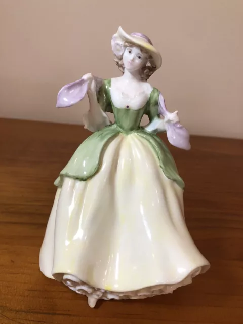 Royal Worcester England Bone China Lady Figurine - Daisy