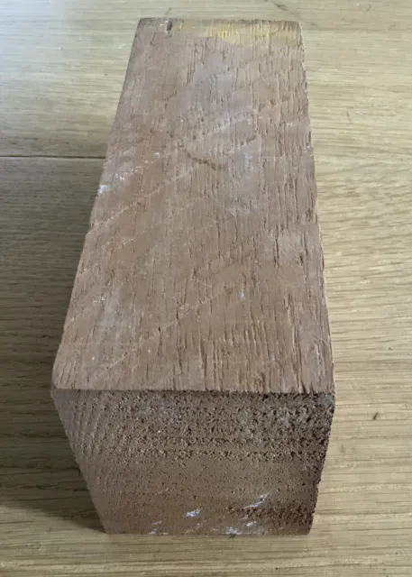 🌳Legno massello IROKO legno duro tagliato 20,5 x 9,8 x 7,7 cm - legno fai da te artigianato 805