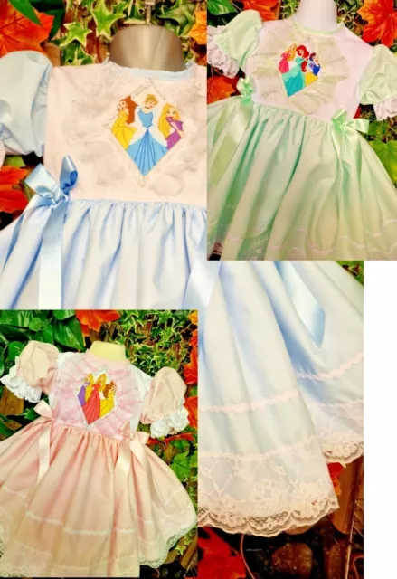 DREAM 0-8 years BABY GIRLS DISNEY PRINCESS TWIRLY LINED  DRESS