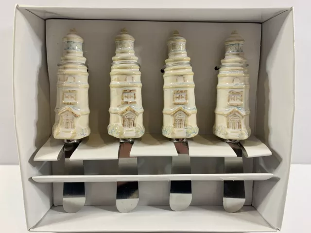Home Studio Shoreline Collection 4 Piece Spreaders Lighthouse Handles New In Box