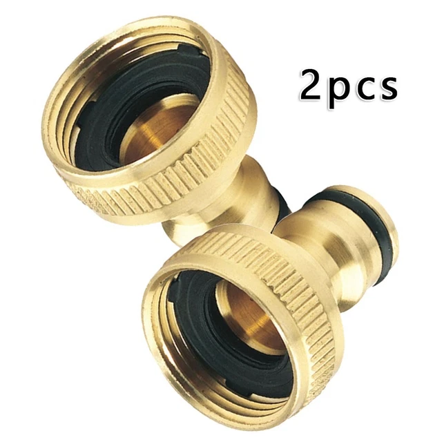 Hose threaded connection garden water line quick adapter faucet 1