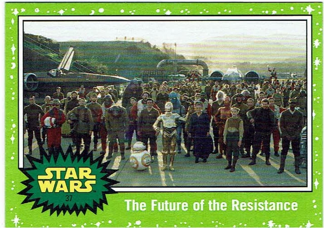 Star Wars Journey to the Rise of Skywalker Topps Green Parallel Base Card #37