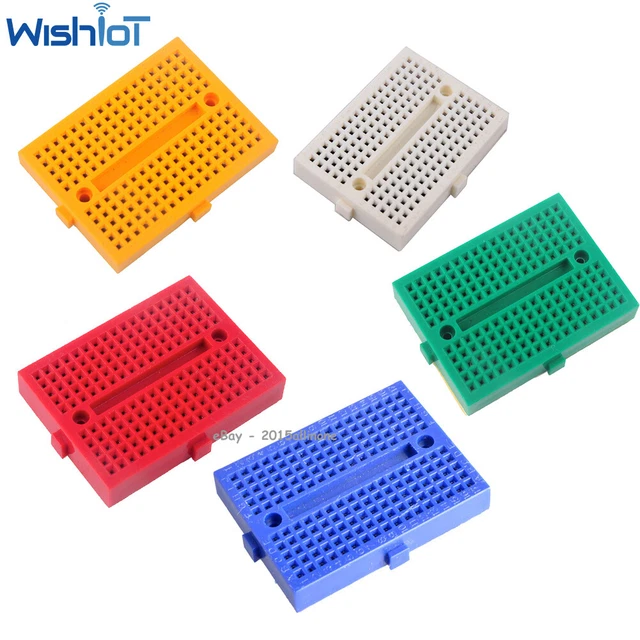 5PCS Mini Breadboard 170 Point Solderless Prototype PCB Board Kit For Arduino