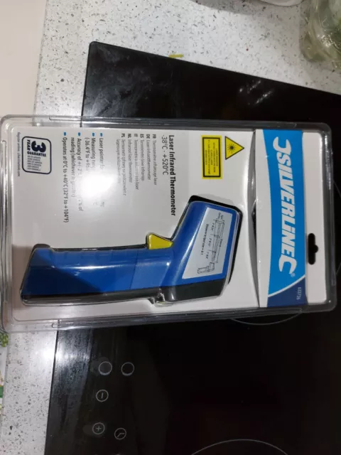 Silverline Handheld Infrared Laser Digital Temp Thermometers Non Contact Gun