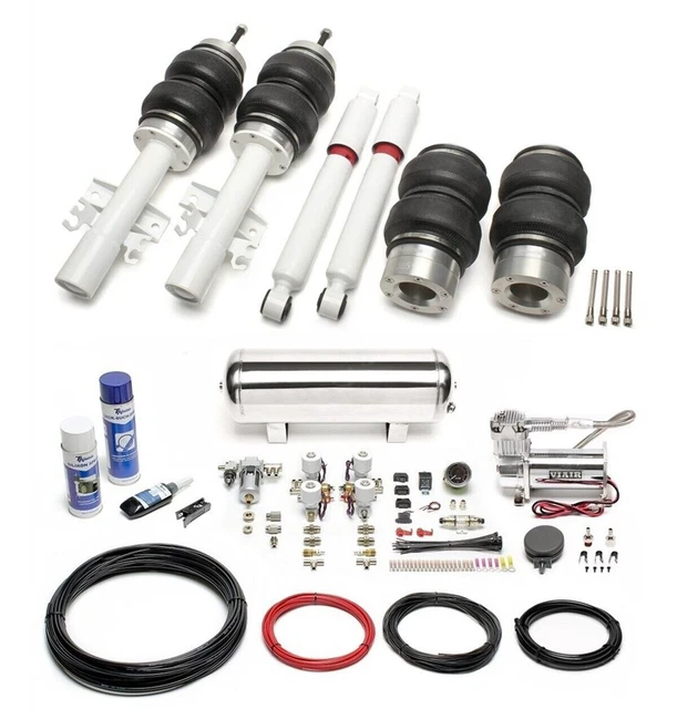 Ta technix Air Châssis Air-Ride Incl. Kit de Compresseur Argent pour VW Bus T5