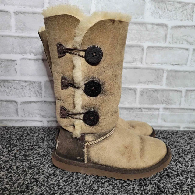 UGG Bomber Triplet Bailey Button Boots