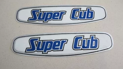 Honda C50 C100 C102 C105 Super Cub gas tank BLUE decals stickers emblems H2618