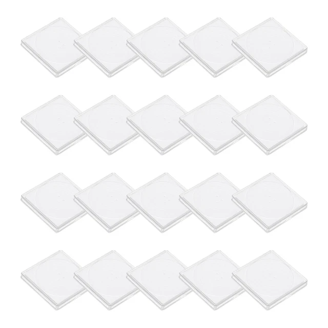 20 uds soporte para monedas maletín de colección de monedas, caja de visualización de monedas, para monedas de 19-39 mm, blanco