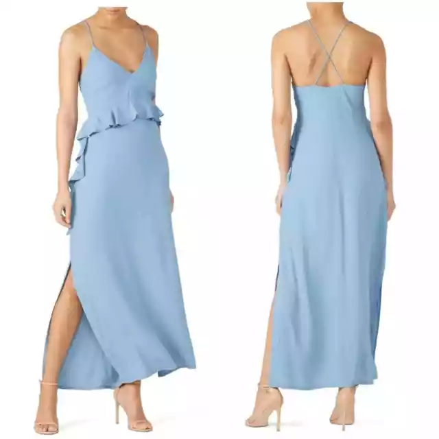 Revolve Elliatt Rapture Maxi Dress | Color: Steel Blue | Size: Large | NWT