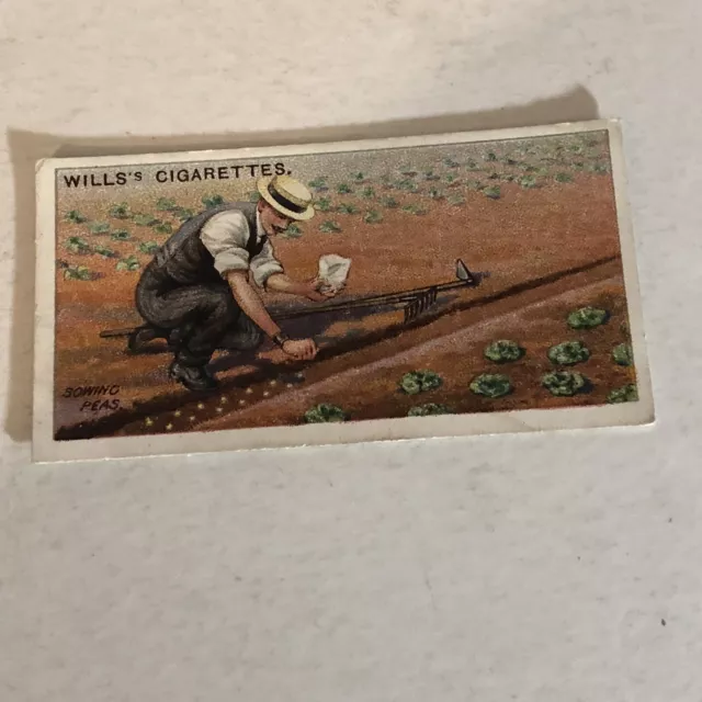 Sowing Peas WD & HO Wills Vintage Cigarette Card #49