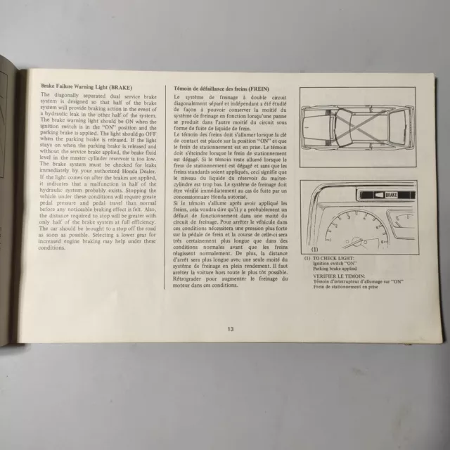 1976 Honda Accord CVCC Owners Manual Original Owner Guide Book 3