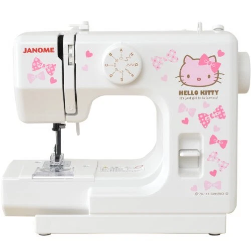 Janome Hello Kitty Compact White Sewing Machine KT-W Japan Import New