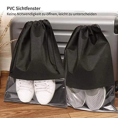 10 Stück Schuhe Tasche Vlies Reise Aufbewahrungsbeutel Kordelzug Staubbeutel 2
