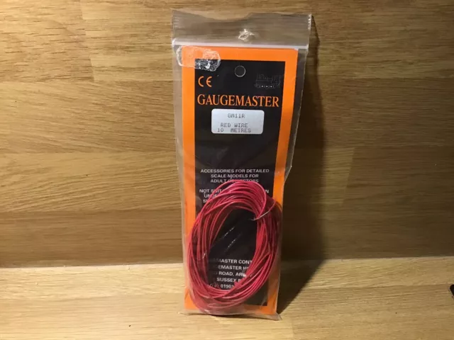 OO Gauge Gaugemaster GM11R Red Wire 10 Metres  - New