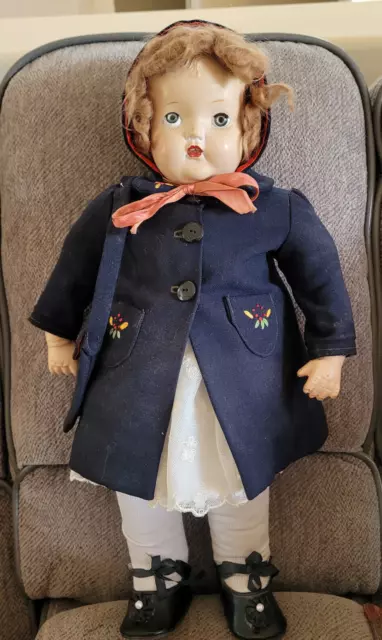 OOAK Composition/cloth Doll 19" 1930s/40s
