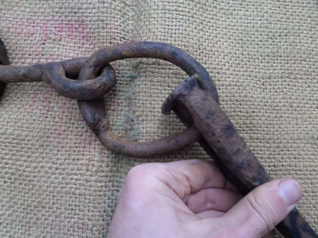 Huge Enormous Antique Wrought Iron Logging Spike Woodwork Vintage