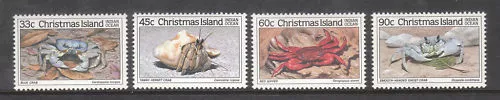 1985 Christmas Island Crabs II -  MUH Complete Set of 4 Stamps