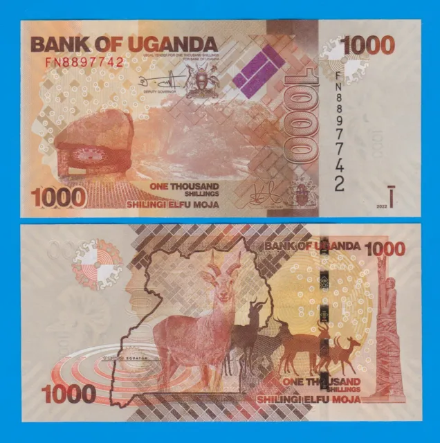 Uganda 1000 Shillings P 49g New 2022 UNC ( P 49 g )
