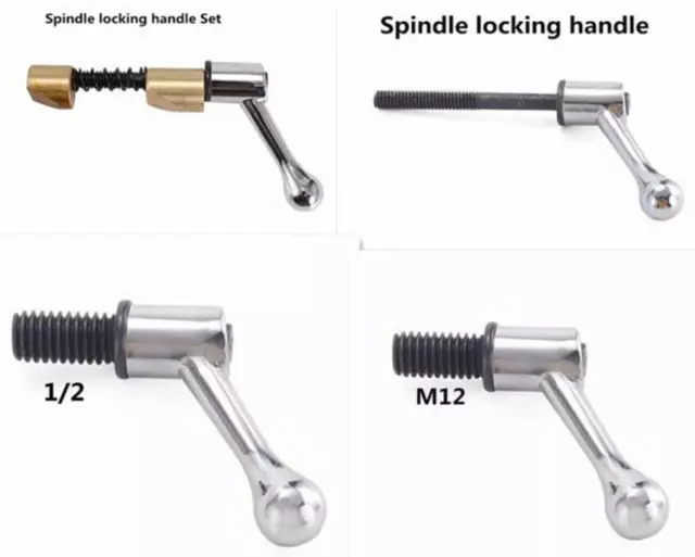 1PC Milling Machine Part Table Lock Bolt Handle M12 1/2 Thread Handle Set