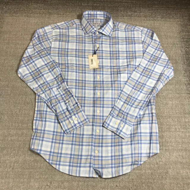 Peter Millar Shirt Mens Large Button Up Pawley Summer Soft Cotton Sport Shirt