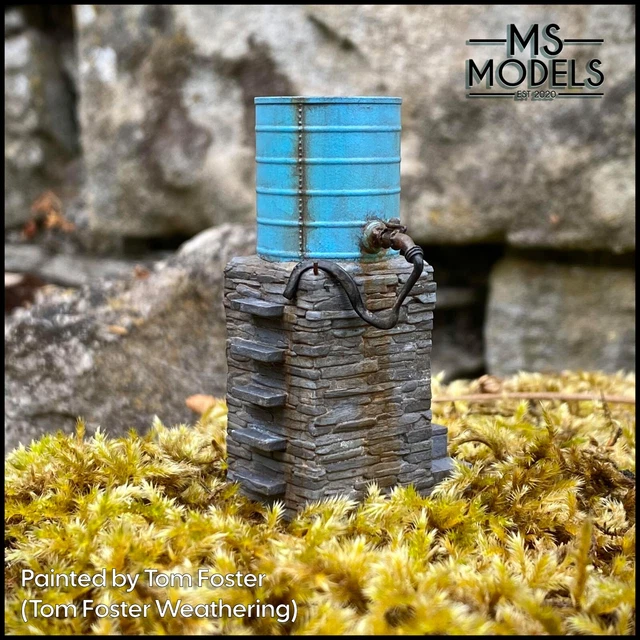 OO9/O16.5 NARROW GAUGE Small Brick Water Tower Model Railway/Layout